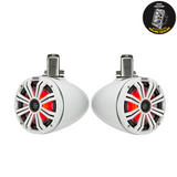 Kicker 8" Wakeboard Tower Speakers- White Marine Speakers American SoundBar