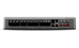 Back view of the Rockford Fosgate Marine 5-Channel Amplifier showing additional ports, designed for marine and Jeep Wrangler audio systems.
