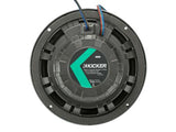 Back view of a KICKER marine speaker, part of the JL/JLU/JT Jeep American Soundbar Kicker Kit.