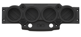 JK/JKU Jeep 10-inch American SoundBar enclosure without speakers, displayed on a white background, featuring cut-out holes for 4 speakers, 2 tweeters, and 2 compression drivers