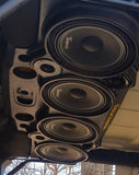 JK/JKU Jeep 10-inch American SoundBar installed inside a Jeep, featuring 4 speakers for enhanced audio performance