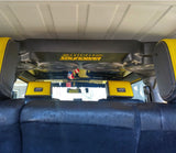 Back View JK/JKU Jeep 10-inch American SoundBar installed inside a Jeep, featuring 4 speakers for enhanced audio performance