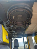 JK/JKU Jeep 10-inch American SoundBar installed inside a Jeep, featuring 4 speakers for enhanced audio performance