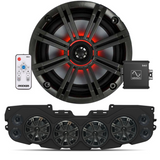 JL/JLU/JT Jeep American SoundBar "KICKER" Kit JL Package American Black SoundBar No Amplifier Wavetech Link 2 Line Output Converter & Link LD