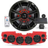 JL/JLU/JT Jeep American SoundBar "KICKER" Kit JL Package American SoundBar Red Kicker 46CXA660.5T CX 5-Channel Wavetech Link 2 Line Output Converter & Link LD