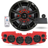 JL/JLU/JT Jeep American SoundBar "KICKER" Kit JL Package American SoundBar Red Kicker 46CXA660.5T CX 5-Channel No High/Low Converter