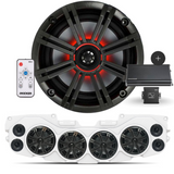 JL/JLU/JT Jeep American SoundBar "KICKER" Kit JL Package American SoundBar White Kicker 46CXA660.5T CX 5-Channel Wavetech Link 2 Line Output Converter & Link LD