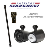 JBL MT8HLB 8" Tower X Marine Tower Speakers- RGB Lights Speakers American SoundBar Black with JK Roll Bar Harness