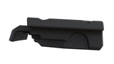 Side view of a black JK/JKU American SoundBar empty enclosure, designed to fit 4x 8" speakers and tweeters.