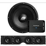TJ American SoundBar "ASB Audio" Kit TJ Package American SoundBar Black Rockford Fosgate P4 400 Watt 4-Channel No Lights