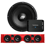 TJ American SoundBar "ASB Audio" Kit TJ Package American SoundBar Red Rockford Fosgate P4 400 Watt 4-Channel No Lights