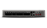 Back view of the Rockford Fosgate Marine 5-Channel Amplifier showing additional ports, designed for marine and Jeep Wrangler audio systems.
