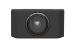 Front view of the American-made 12-inch sealed subwoofer enclosure for Jeep JK/JKU and JL/JLU, featuring a durable Rhino-lined plastic design for extreme weather resistance