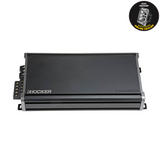 Front and top view of the Kicker 46CXA660.5T CX Series 5-Channel Amplifier, ideal for Jeep custom audio speaker systems.