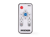 Close-up of the Kicker RGB controller used to adjust lighting modes and colors for the JK/JKU American SoundBar with Kicker speakers