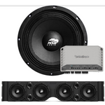 TJ American SoundBar "ASB Audio" Kit TJ Package American SoundBar Black Rockford Fosgate M2 MARINE 750 Watt 5-Channel No Lights