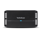 Top view of the Rockford Fosgate Punch 1,000 Watt 2-Channel Amplifier, designed for Jeep Wrangler and car audio systems.