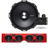 TJ American SoundBar "Rockford Fosgate" Kit TJ Package American SoundBar Red Rockford Fosgate 4-Channel No Lights