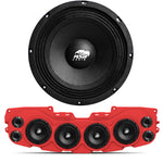 JL/JLU/JT Jeep American SoundBar "ASB Audio" Kit JL Package American SoundBar Red No Amplifier No Lights