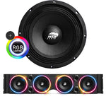 TJ American SoundBar "ASB Audio" Kit TJ Package American SoundBar Black No Amplifier RGB LED 8" Ring Light Kit