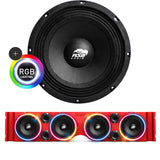 TJ American SoundBar "ASB Audio" Kit TJ Package American SoundBar Red No Amplifier RGB LED 8" Ring Light Kit