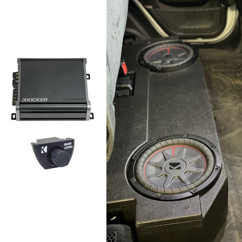BRP JT Jeep Gladiator Underseat Enclosure with 10" Subwoofer Options