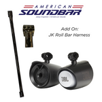 JBL MT8HLB 8" Tower X Marine Tower Speakers- RGB Lights Speakers American SoundBar Black with JK Roll Bar Harness 