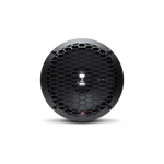 Front view of a Rockford Fosgate speaker with mesh grille, part of the JL/JLU/JT Jeep American Soundbar Rockford Fosgate Kit.